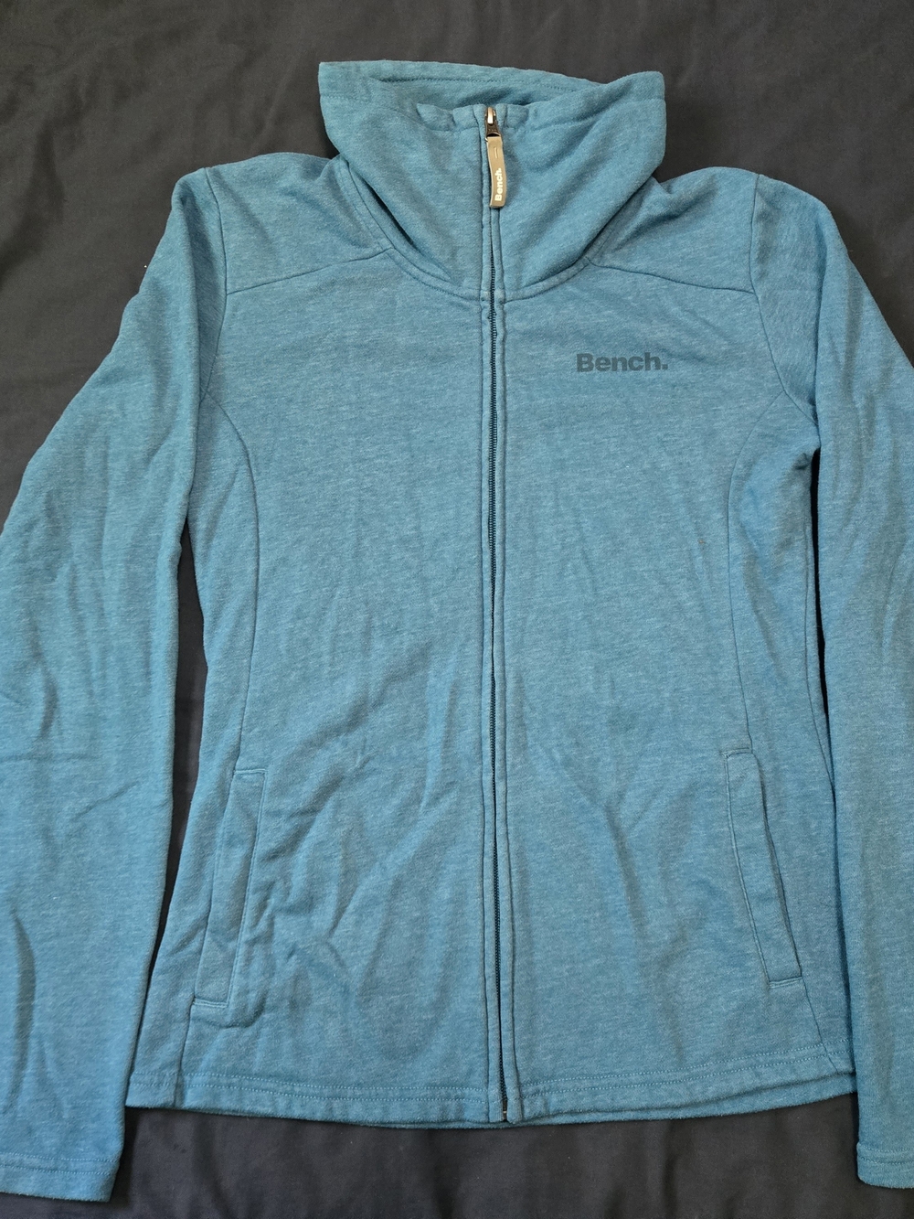Bench Teal Full-Zip Sweater